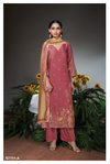 Aswara 2151 By Ganga Bemberg Silk Heavy Printed Dress Material Wholesalers In India
